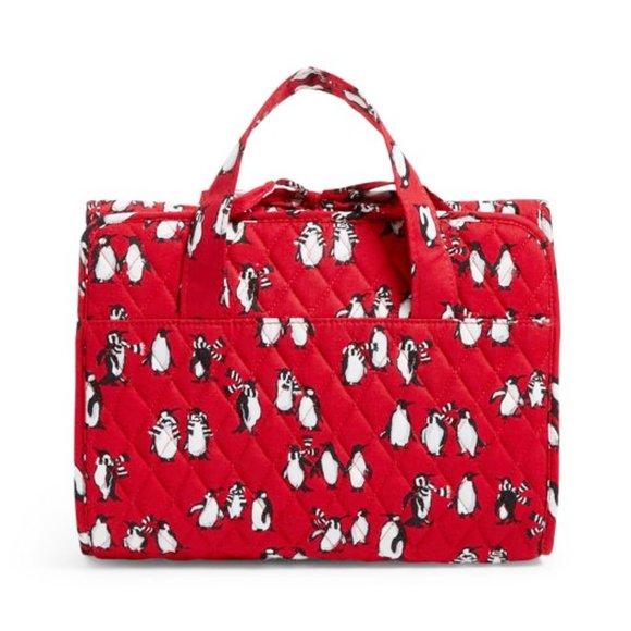 Vera Bradley Hanging Organizer Makeup Bag Penguins - Picture 2 of 9